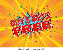 Buy 5 Get 2 Free